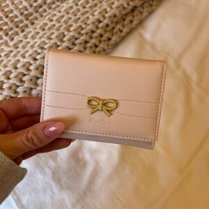 Blush Pink Bow Women's Wallet